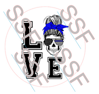 Back the Blue 2 Digital Cardstock Cutouts