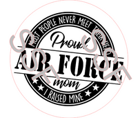 Air Force Digital Cardstock Cutouts