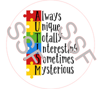 Autism Digital Cardstock Cutouts