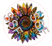 Cheetah Leopard Sunflower Digital Cardstock Cutouts