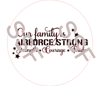 Air Force Digital Cardstock Cutouts