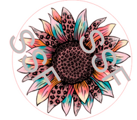 Cheetah Leopard Sunflower Digital Cardstock Cutouts