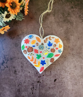 Fall Heart Silicone Mold