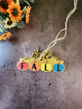 Hello Fall Pumpkins Silicone Mold