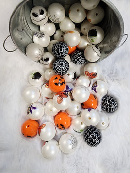 Halloween 20mm Bubblegum Bead Mix