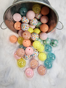 Ice Cream Dream 20mm Bubblegum Bead Mix