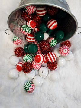 Santa's Helper 20mm Bubblegum Bead Mix