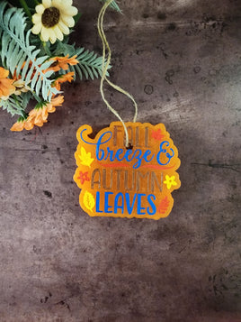 Fall Breeze and Autumn Leaves Silicone Mold