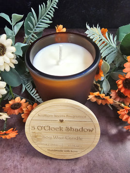 5 O'Clock Shadow - Soy Wax Candle - Hand Poured - 10oz