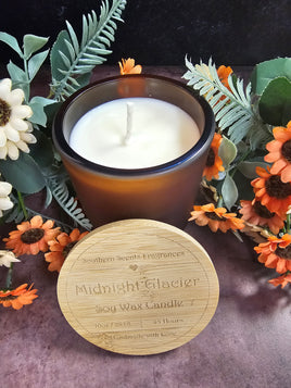 Midnight Glacier - Soy Wax Candle - Hand Poured - 10oz