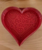 Teacher Heart Silicone Mold