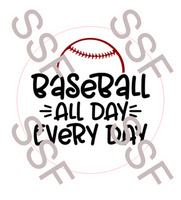 Baseball Digital Cardstock Cutouts