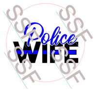 Back the Blue 1 Digital Cardstock Cutouts