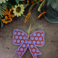 Bow w/Polka Dots Silicone Mold