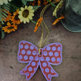 Bow w/Polka Dots Silicone Mold