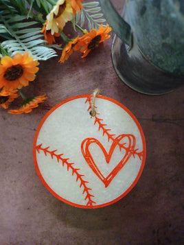 Baseball Heart Silicone Mold