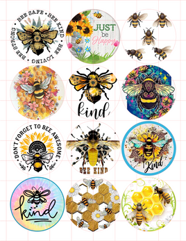 Bee 2 Cardstock Cutouts