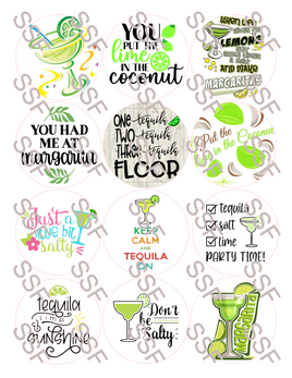 Margarita Digital Cardstock Cutouts