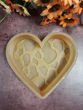 Cow Print Heart- Used Freshie Mold