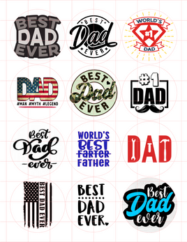 Dad Cardstock Cutouts