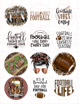 Football Cardstock Cutouts