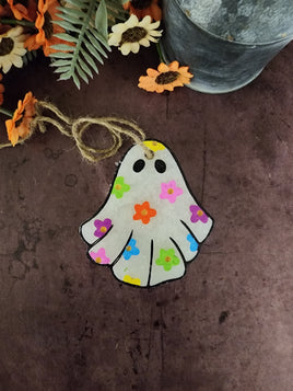Ghost with Flowers Freshie