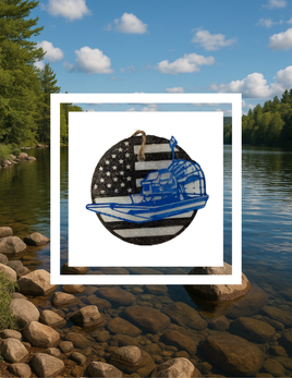 American Flag Airboat Freshie