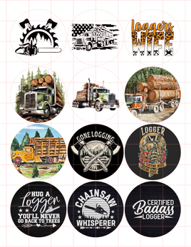 Logging Cardstock Cutouts