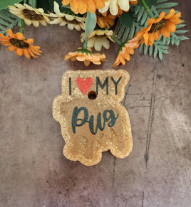 I Love My Pug Silicone Mold