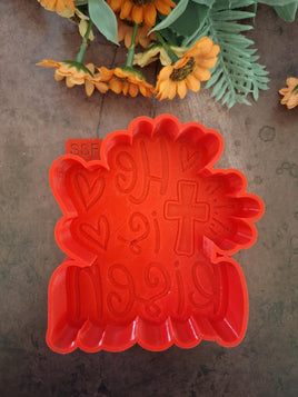 He is Risen Silicone Mold