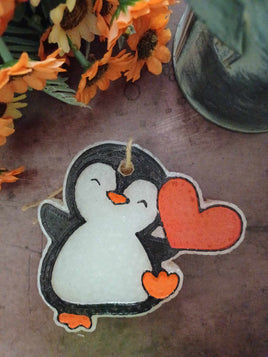 Penguin with Heart Freshie