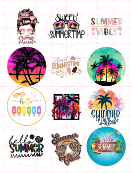 Summer Cardstock Cutouts