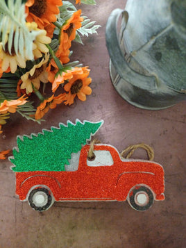 Truck with Tree Silicone Mold