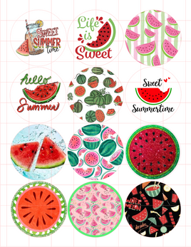 Watermelon 2 Cardstock Cutouts