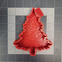 Christmas Tree Leopard Print Silicone Mold