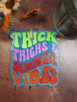 Thick Thighs and Summer Vibes Silicone Mold