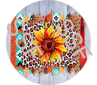 Cheetah Leopard Sunflower Digital Cardstock Cutouts