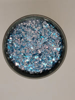 Icy Blue Chunky Glitter