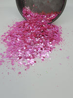 Dazzling Pink Chunky Glitter