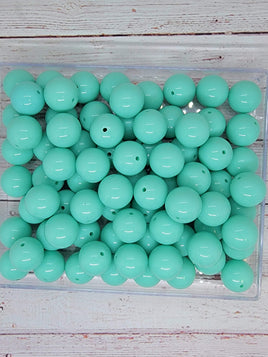 Light Teal 20mm Bubblegum Beads