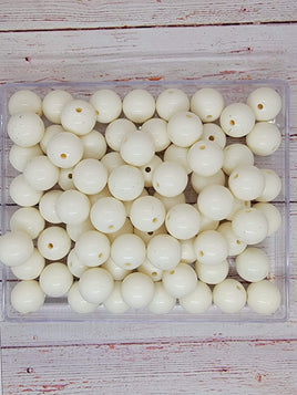 Off White 20mm Bubblegum Beads