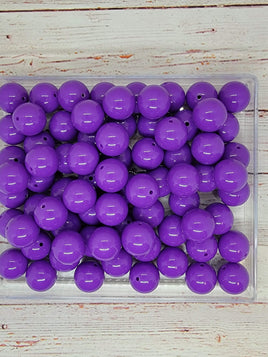 Dark Purple 20mm Bubblegum Beads