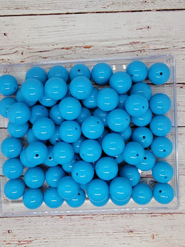 Blue 20mm Bubblegum Beads