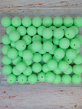 Sea Green 20mm Bubblegum Beads