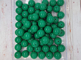 Dark Green 20mm Bubblegum Beads