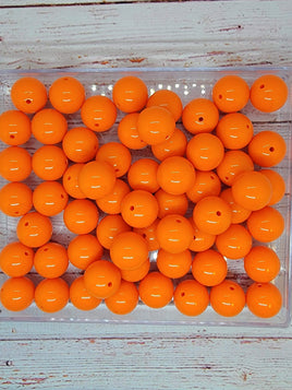 Orange 20mm Bubblegum Beads