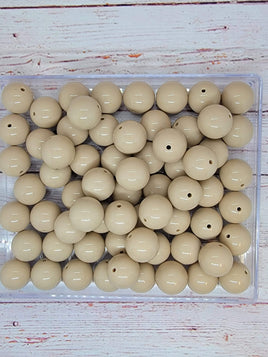 Tan 20mm Bubblegum Beads