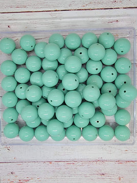 Teal 20mm Bubblegum Beads