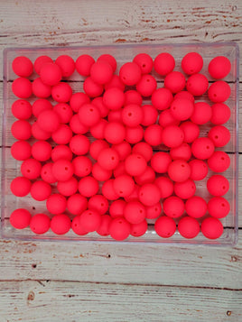 Solid Color #03 - 15mm Silicone Beads - 10 Pack