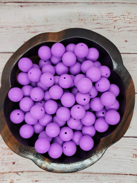 Solid Color #04 - 15mm Silicone Beads -10 Pack